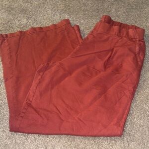 Aerie women’s rust colored knit trousers
